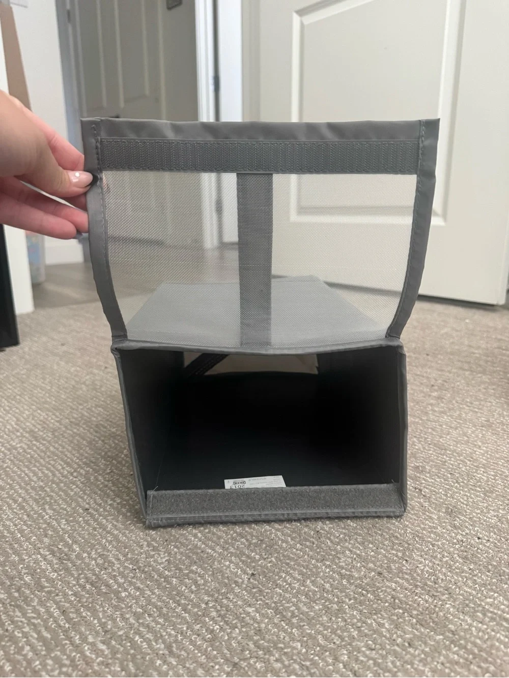 IKEA Gray Fabric Under-Bed Storage Set